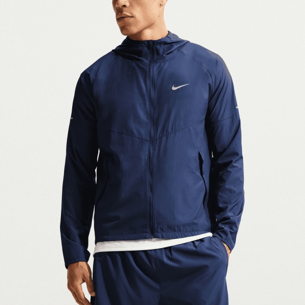 Giacca Running Uomo Nike Repel Miler Giacca  Midnight Navy/Reflective Silver DD4746410