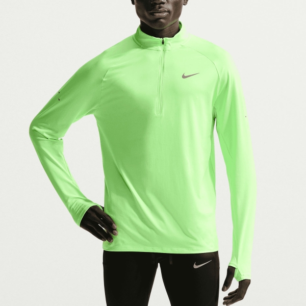 Men's Running Shirt Nike Stride Shirt  Lime Blast/Reflective Silver HV2180377