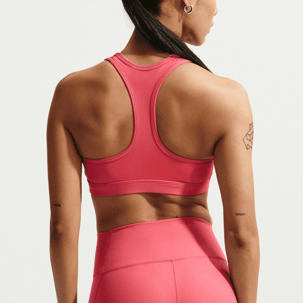 Nike Swoosh Sports Bra - Sea Coral/White