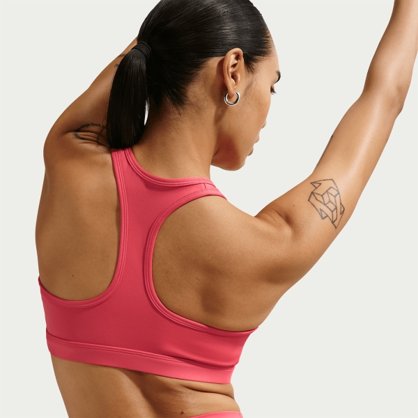 Nike Swoosh Sports Bra - Sea Coral/White