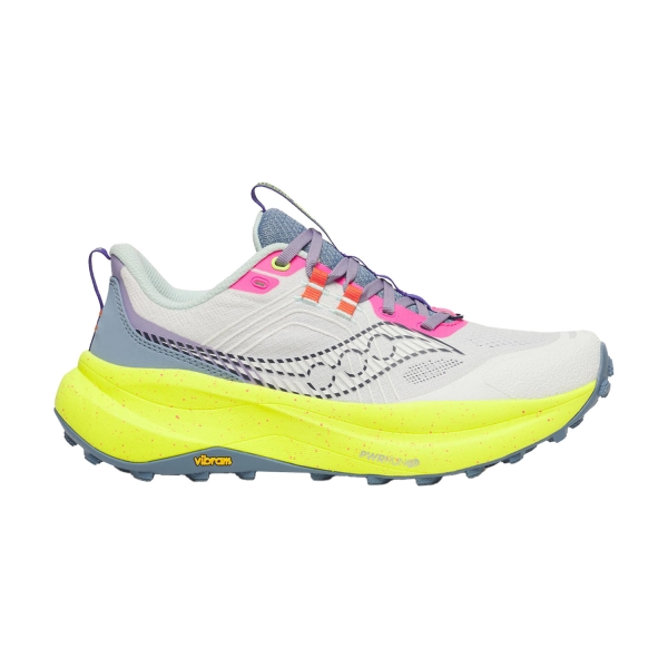 Scarpe Trail Running Donna Saucony Xodus Ultra 4  White/Citron S11032150