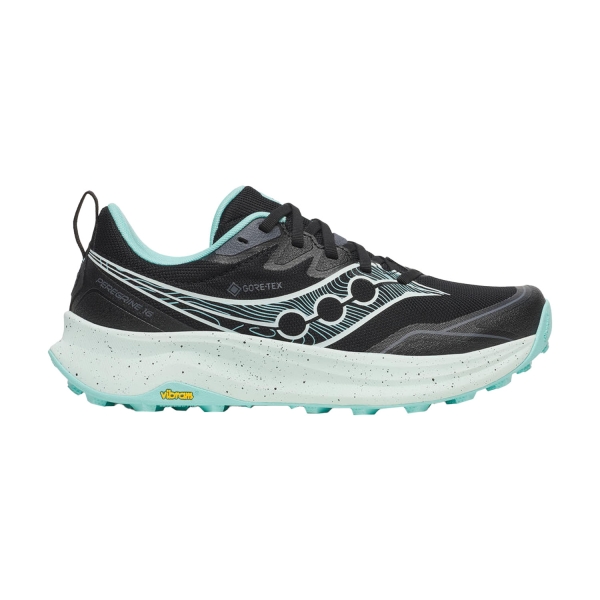 Zapatillas Trail Running Mujer Saucony Peregrine 16 GTX  Black/Aqua S11068101