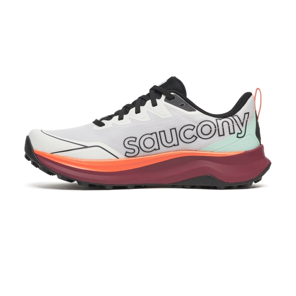 Saucony Peregrine 16 - White/Crimson
