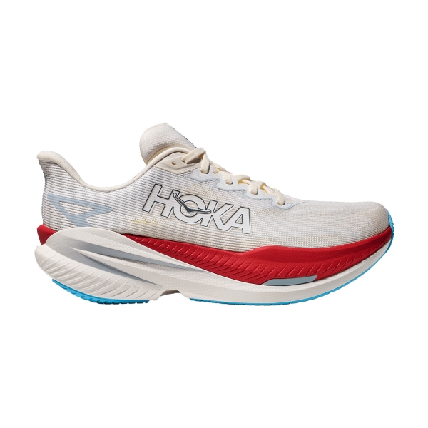 Men's Performance Running Shoes Hoka Mach X 3  White/Alabaster 1168720WBS