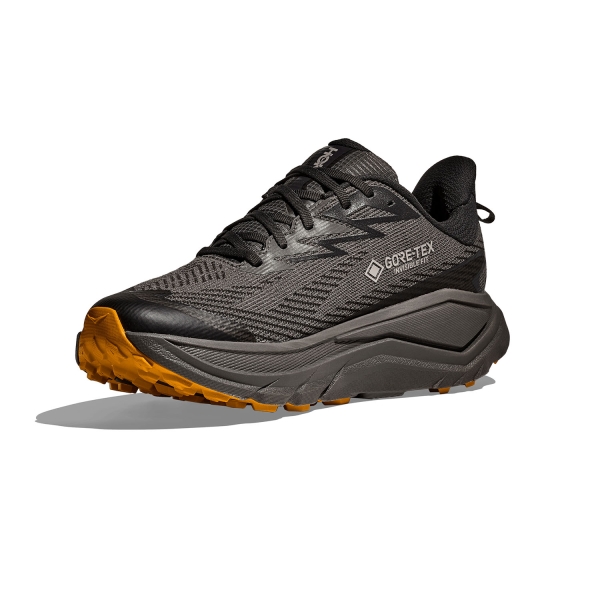 Hoka Challenger 8 GTX - Asphalt Grey/Varsity Yellow