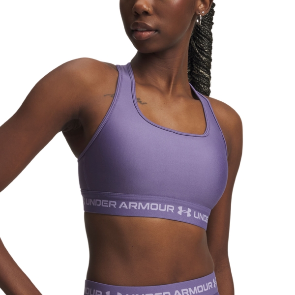 Sujetador Deportivos Mujer Under Armour Crossback Mid Sujetador Deportivo  Purple Luxe 13610340520