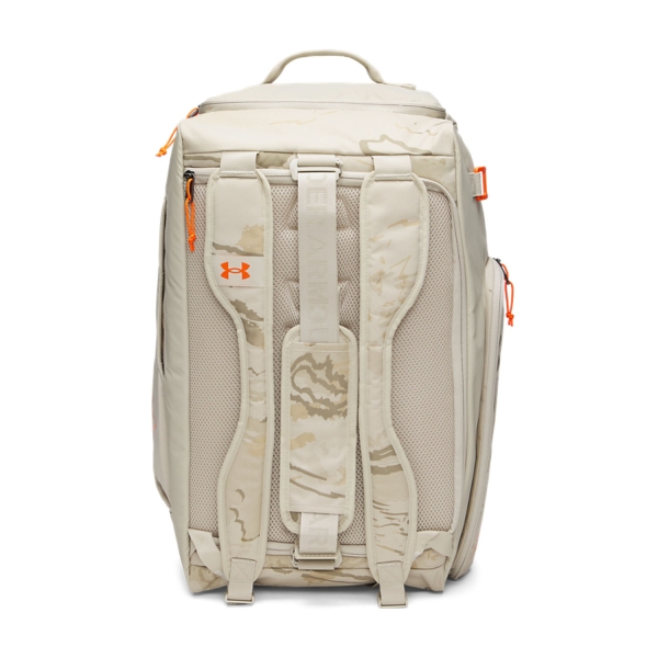 Under Armour Contain Duo Medium Duffle - Khaki Base/Team Orange
