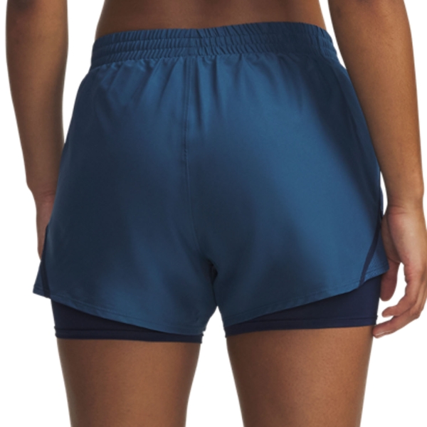 Under Armour Fly By 2 in 1 4in Shorts - Wham Blue
