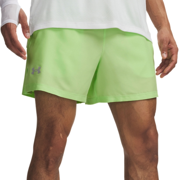 Pantaloncino Running Uomo Under Armour Launch 5in Pantaloncini  Lumos Lime 13826170712