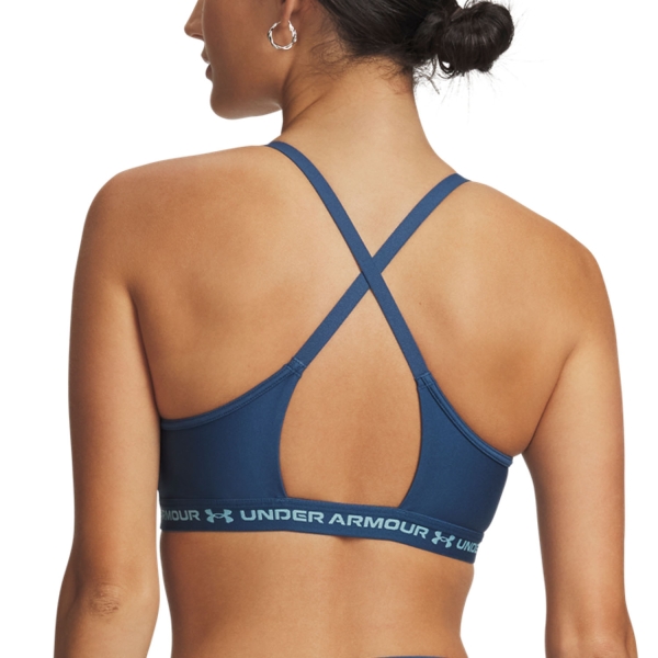 Under Armour Crossback Low Reggiseno Sportivo - Wham Blue