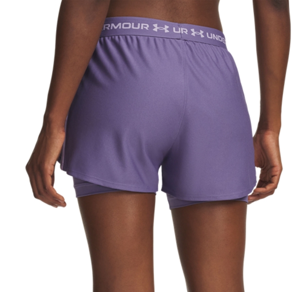 Under Armour Tech Play Up 2 in 1 3in Pantaloncini - Purple Luxe