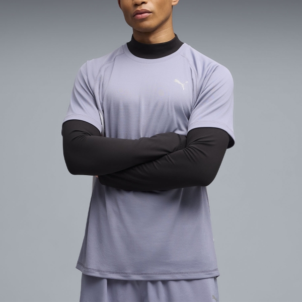Men's Running T-Shirt Puma Velocity TShirt  Gray Sky 52660065