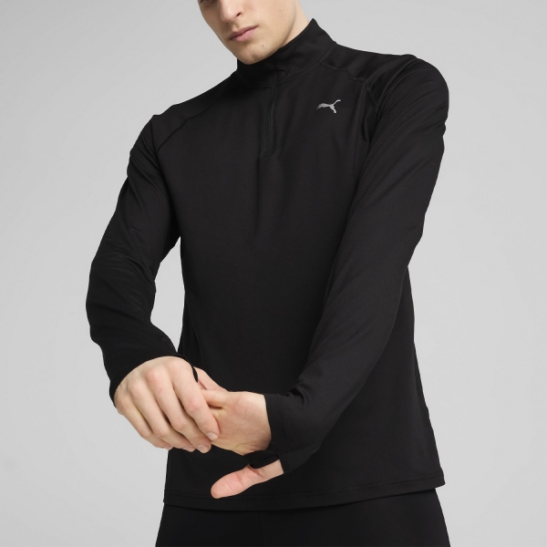 Men's Running Shirt Puma Velocity CLOUDSPUN Shirt  Black 52662701