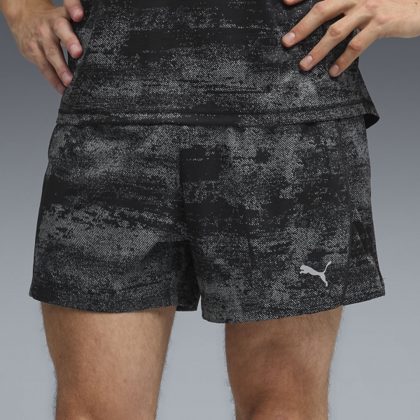 Pantalone cortos Running Hombre Puma Run Velocity AOP 5in Shorts  Black 52841701