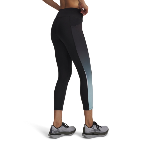 Under Armour Velociti Printed Tights - Black/Refresh Mint/Reflective