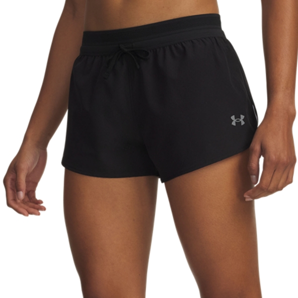 Pantalones cortos Running Mujer Under Armour Velociti Pro Vent 3in Shorts  Ultimate Black/Reflective 60095390008