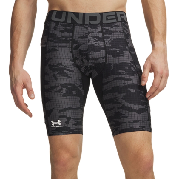 Calzamaglia Intima Uomo Under Armour HeatGear Printed Calzamaglia Corta  Black 60096580001