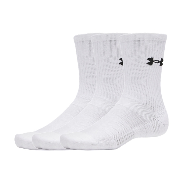 Calcetines Under Armour Performance Crew x 3 Calcetines  White/Ultimate Black 60096850100