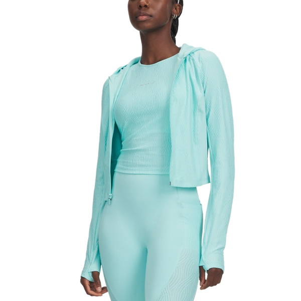 Giacca Running Donna Under Armour Halo Giacca  Neo Turquoise 60110360361