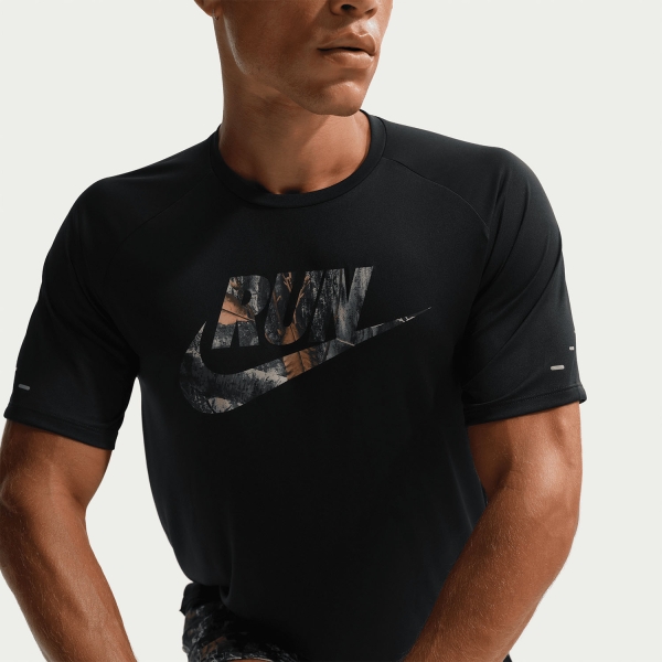 Nike Stride Realtree Camiseta - Black/Reflective Silver