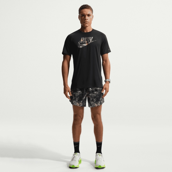 Nike Stride Realtree Camiseta - Black/Reflective Silver