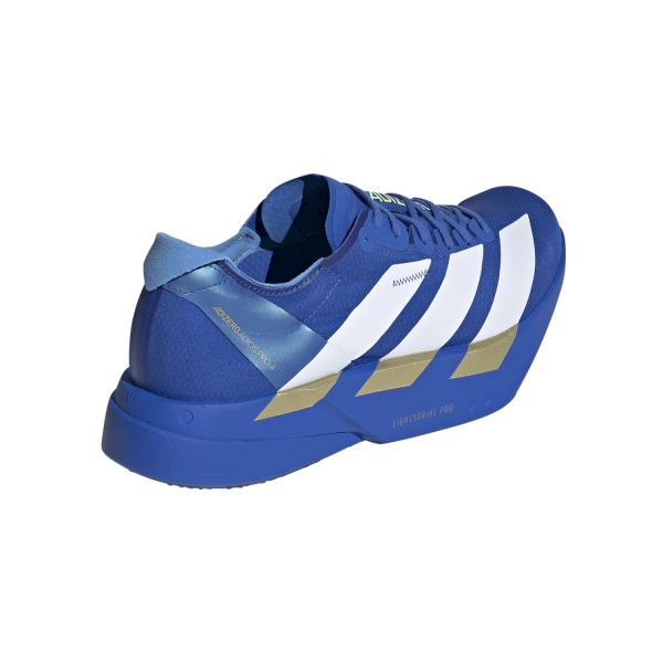 adidas adizero adios Pro 4 - Blue/FTWR White/Lime Burst