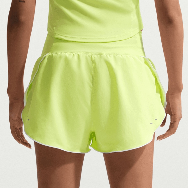Nike Tempo Flow Swoosh 3in Shorts - Light Lemon Twist/Reflective Silver/White