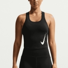 Nike Tempo Swoosh Top - Black/Reflective Silver/White