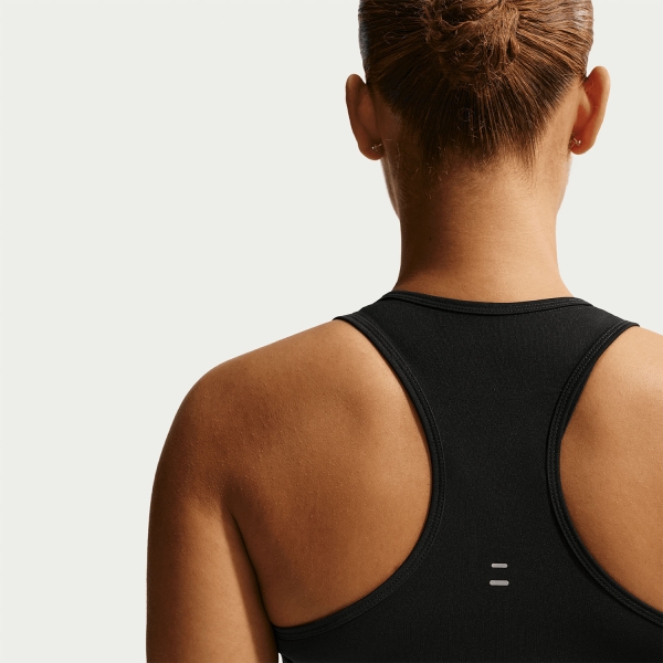 Nike Tempo Swoosh Top - Black/Reflective Silver/White