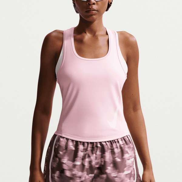 Canotta Running Donna Nike Tempo Swoosh Top  Pink Foam/Photon Dust/White IF5005663