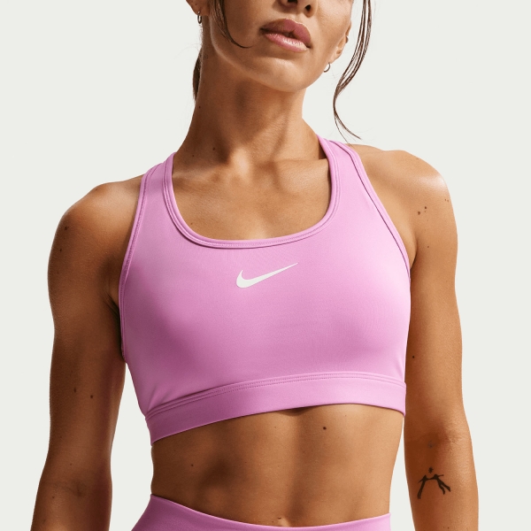 Reggiseno Sportivo Donna Nike Swoosh DriFIT Reggiseno Sportivo  Light Magenta/White IF5648503