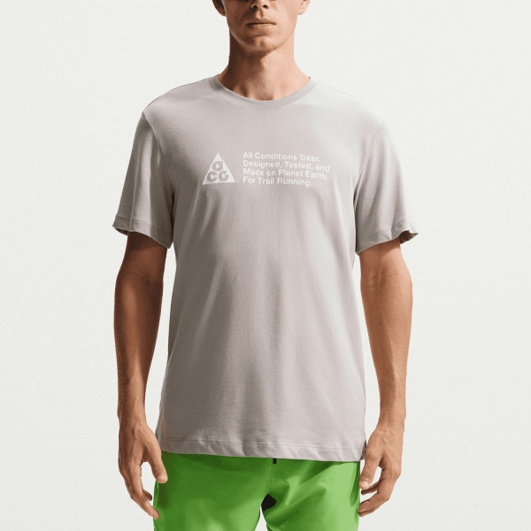 Men's  Short Sleeve Trail Running Shirts Nike ACG DriFIT TShirt  College Grey IO9629009