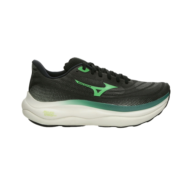 Zapatillas Running Neutras Hombre Mizuno Wave Sky 9  Black/Goblin Green/Alpine Green J1GC250255