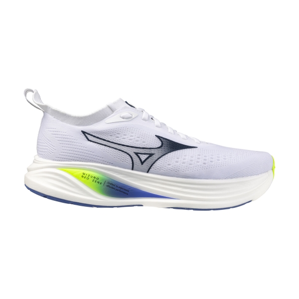 Scarpe Running Performance Uomo Mizuno Neo Zen 2  White/Estate Blue/Lightning Yellow J1GC268601