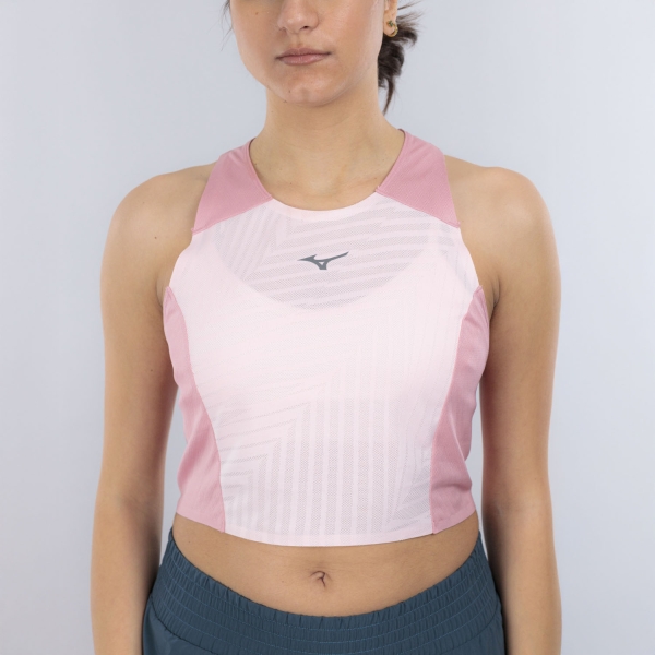 Canotta Running Donna Mizuno Tech Light Top  Rose Elegance J2GAD20065