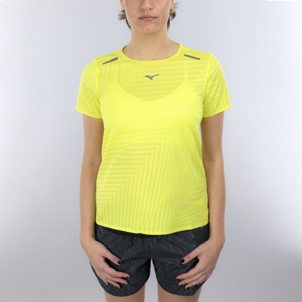 Maglietta Running Donna Mizuno Tech Light Pro Maglietta  Lightning Yellow J2GAD20243