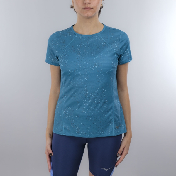 Maglietta Running Donna Mizuno Active DryAeroFlow Graphic Maglietta  Larkspur J2GAD21730