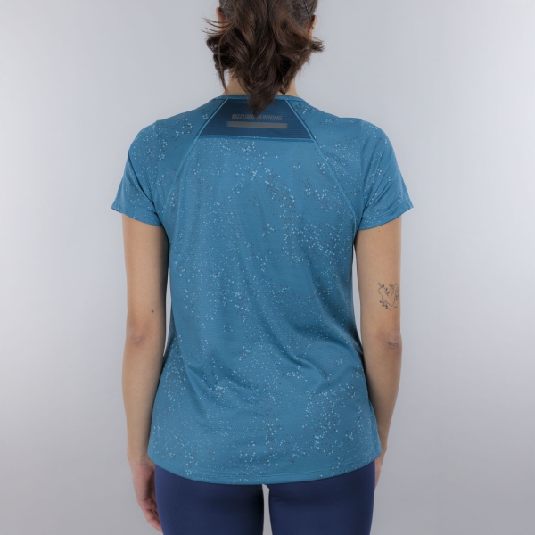 Mizuno Active DryAeroFlow Graphic Maglietta - Larkspur