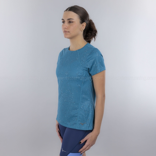 Mizuno Active DryAeroFlow Graphic Maglietta - Larkspur