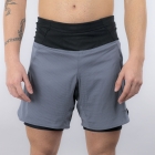 Mizuno Multipocket 2 in 1 8in Shorts - Lava Smoke