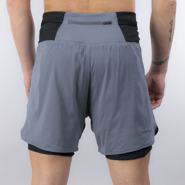 Mizuno Multipocket 2 in 1 8in Shorts - Lava Smoke