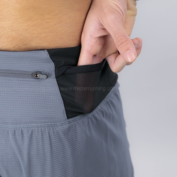 Mizuno Multipocket 2 in 1 8in Shorts - Lava Smoke