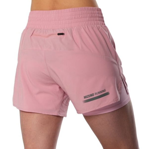 Mizuno Active 2 in 1 4.5in Pantaloncini - Rose Elegance