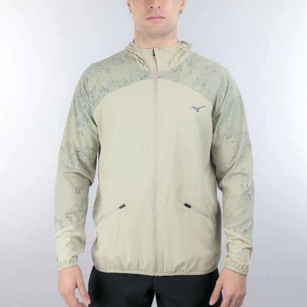 Men's Running Jacket Mizuno Active Alpha Pro Jacket  Elm J2GED00139