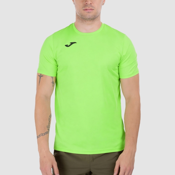 Maglietta Running Uomo Joma Combi Classic Maglietta  Green Fluor 100052.020