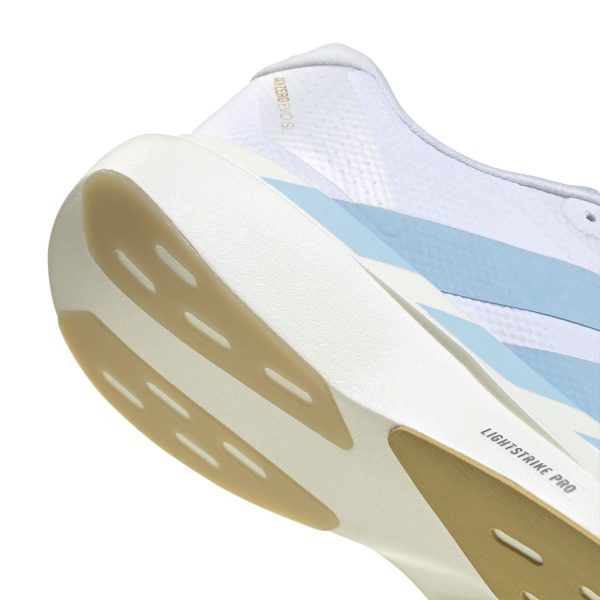 adidas adizero Evo SL WOVEN - FTWR White/Clear Blue/Matte Gold
