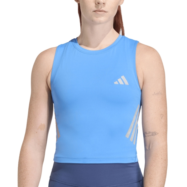 Canotta Running Donna adidas adi365 CLIMACOOL Iconic Top  Ray Blue JZ5161