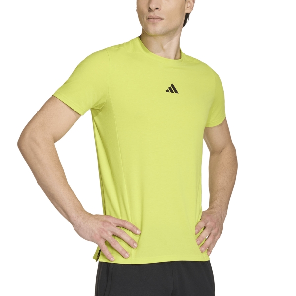 Maglietta Training Uomo adidas D4T AEROREADY Maglietta  Semi Solar Yellow KA7297