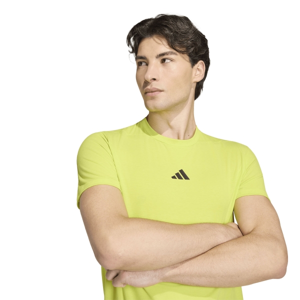 adidas D4T AEROREADY Maglietta - Semi Solar Yellow
