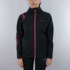 La Sportiva Pocketshell Jacket - Black/Hibiscus